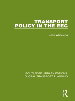 cover image of Transport Policy in the EEC
